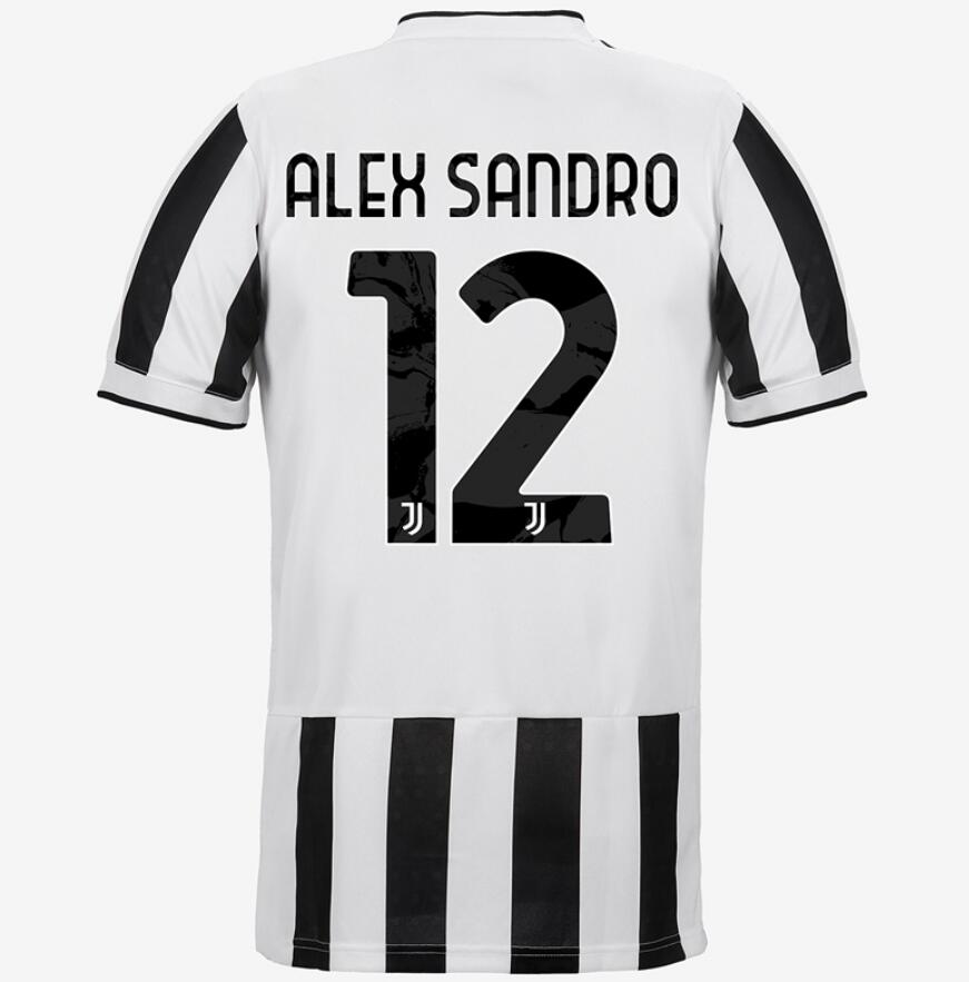 2021/22 Juventus Home Kit Soccer Jersey with ALEX SANDRO 12 printing